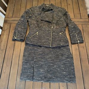 Mary Kay by Twinhill Tweed Motor Blazer and Skirt